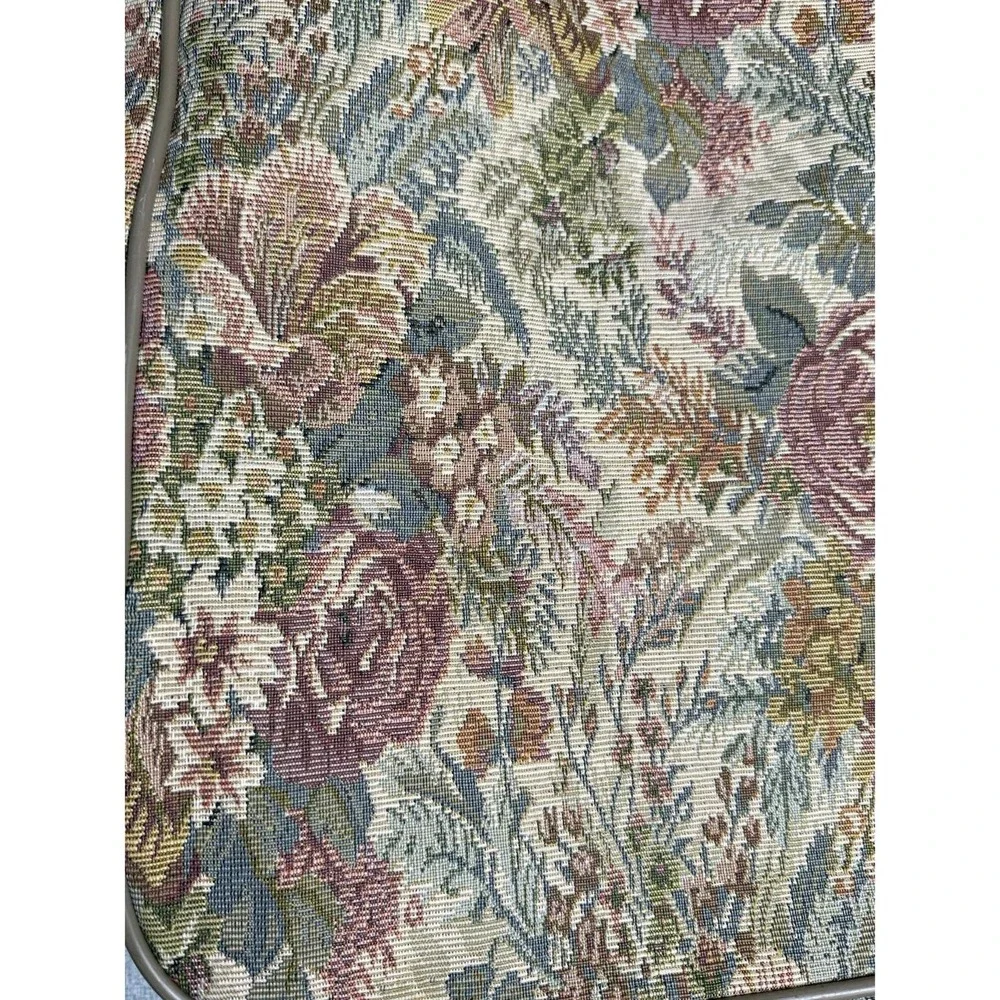 Jaguar Floral Tapestry Garment Bag Vintage Travel Suit Dress Carrier Multicolor